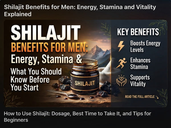 Shilajit Benefits for Men: Energy, Stamina and Vitality Explained