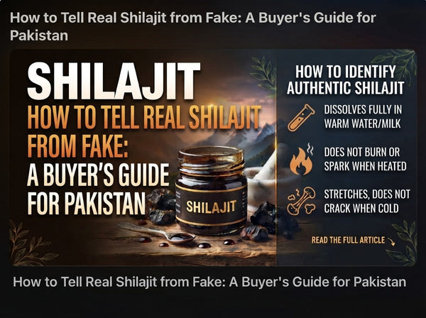 How to Tell Real Shilajit from Fake: A Buyer's Guide for Pakistan